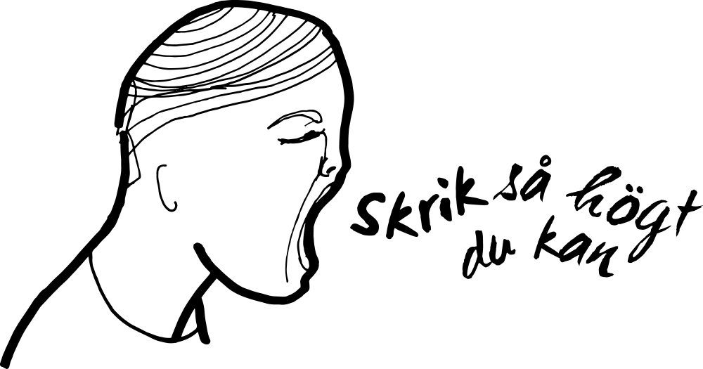 Skrik s hgt du kan logotyp